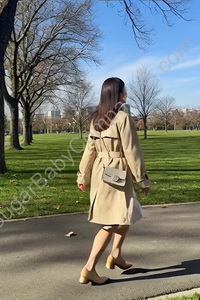 A Chinese female student in a park in Melbourne/Sydney.